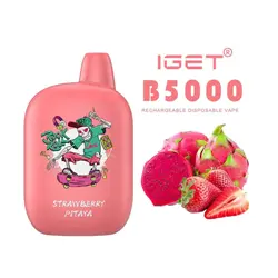 IGET B5000 DISPOSABLE VAPE – STRAWBERRY PITAYA