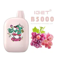 IGET B5000 DISPOSABLE VAPE – SAKURA GRAPE